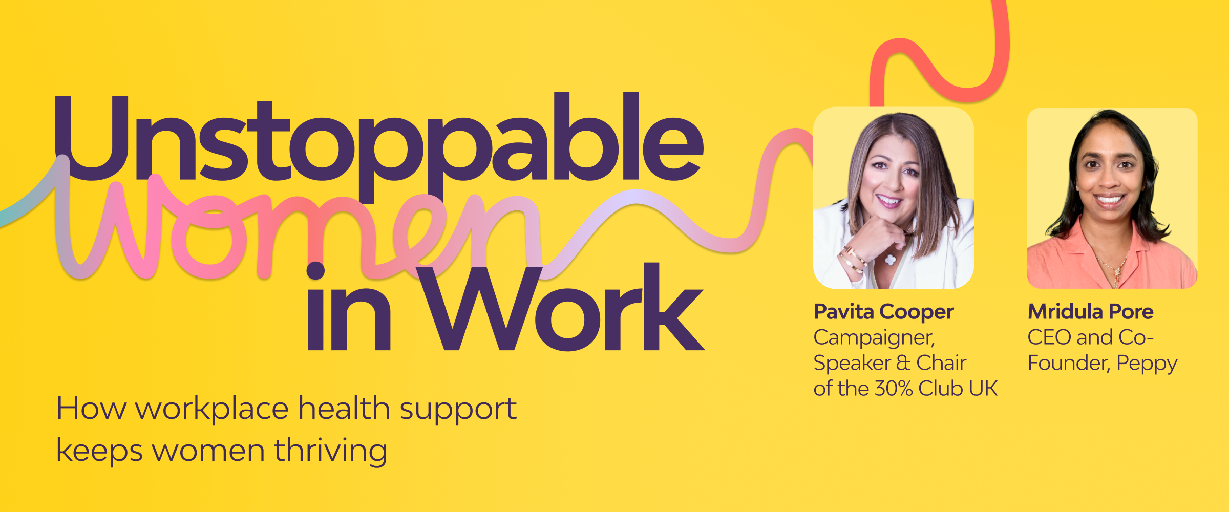 Banner with speakersleft